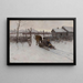 Hof mit Schlitten - Tit Dvornikov — gerahmtes Bild an der Wand