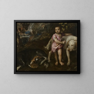 Titian - Boy with Dogs in a Landscape.webp
