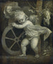 Cupidon mit der Zeitrad - Titien — Ansicht des Kunstwerks