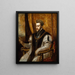 Il re Filippo II di Spagna - Tiziano — quadro incorniciato alla parete