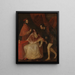 Der Papst Paul III und seine Enkelkinder - Titian — gerahmtes Bild an der Wand