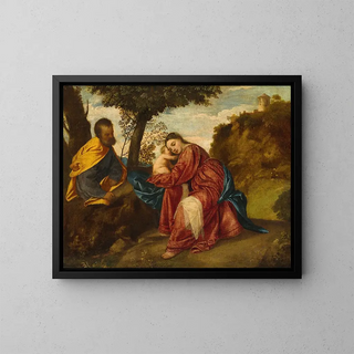 Titian - The Rest on the Flight into Egypt.webp