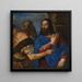 L'Argent du tribut - Titien — gerahmtes Bild an der Wand