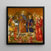 Tobias and Three Archangels - Neri di Bicci — framed artwork on a wall