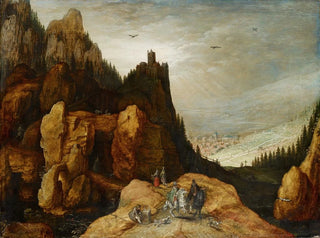 Tobias Verhaecht - Alpine Landscape with Castle.webp