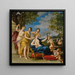 Toilette de Vénus - Francesco Albani — framed artwork on a wall