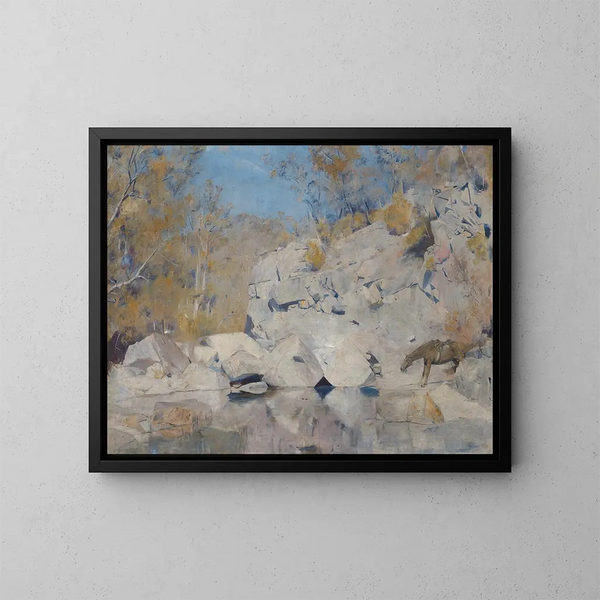 In einer Ecke bei Macintyre - Tom Roberts — gerahmtes Bild an der Wand