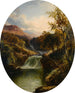 Landschaft mit grünen Bäumen am Wasserfall - Tom Seymour — Ansicht des Kunstwerks