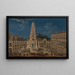 the Night Celebrations for the Baptism of the Infanta in Naples in 1740 - Tommaso Ruiz — framed artwork on a wall