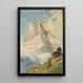 View of the Matterhorn - Toni Haller — framed artwork on a wall