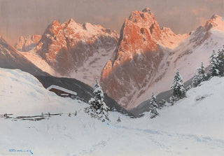 Toni Haller - The Kaisertal in the Evening Light.webp