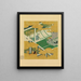 Blumen des Nebels - Tosa Mitsuyoshi — gerahmtes Bild an der Wand