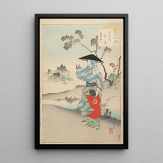 Toshikata Mizuno - Noblewomen of the Tokugawa Period Thirtysix Beauties Sanjuroko kasensoro Pl02.webp