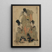 Fry Onna Shikisanba - Toyokuni Utagawa — framed artwork on a wall