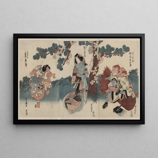 Toyokuni Utagawa - Matsumoto kshir segawa kikunoj iwai kumesabur.webp