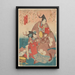 Musicians - Toyokuni Utagawa — framed artwork on a wall