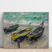 Reproduktion des Gemäldes Drei Fischerboote - Claude Monet