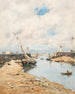 Trouville, das gestrandete Segelschiff – Eugène Boudin — Ansicht des Kunstwerks
