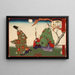 Asukai Masanori insegnante di Tokugawa Yoshimune a giocare a kemari - Tsukioka Yoshitoshi — quadro incorniciato alla parete