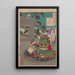 Moon of Chikubushima - Tsukioka Yoshitoshi — framed artwork on a wall
