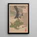 Le coucou annonce-t-il aussi son nom depuis les nuages - Tsukioka Yoshitoshi — framed artwork on a wall