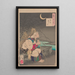 Moon of the funerary stele Sotoba no tsuki - Tsukioka Yoshitoshi — framed artwork on a wall