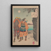 Moon of Katada Bay - Tsukioka Yoshitoshi — framed artwork on a wall