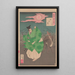 Moon of Kitayama - Tsukioka Yoshitoshi — framed artwork on a wall