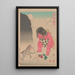Moon of Kintoki Mountain Kintokiyama no tsuki - Tsukioka Yoshitoshi — framed artwork on a wall