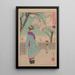 Moon of the Pleasure Quarters Kuruwa no tsuki - Tsukioka Yoshitoshi — framed artwork on a wall