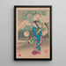Moon over the Sumida River - Tsukioka Yoshitoshi — framed artwork on a wall