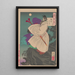 Moon of Mount Ji Ming Keimeizan no tsuki - Tsukioka Yoshitoshi — framed artwork on a wall