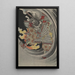 Mushataira no Tomomori - Tsukioka Yoshitoshi — framed artwork on a wall
