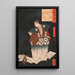 Nikki Danj Naonori se transformant en rat - Tsukioka Yoshitoshi — quadro incorniciato alla parete