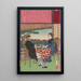Okiyo figlia di un giardiniere a Mukjima e un estraneo - Tsukioka Yoshitoshi — quadro incorniciato alla parete