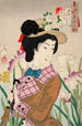 Preparazione per una passeggiata La donna di un nobile dell'epoca Meiji - Tsukioka Yoshitoshi — vista dell’opera