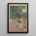 Rainy Moon - Tsukioka Yoshitoshi — framed artwork on a wall