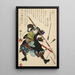 Ronin ou samurai sans maître repoussant des flèches - Tsukioka Yoshitoshi — quadro incorniciato alla parete