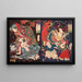 Seigen e Sakurahime Ange con due bambini - Tsukioka Yoshitoshi — quadro incorniciato alla parete