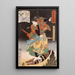 Senkanja Ushiwakasabur Yoshitora chevauchant une plume - Tsukioka Yoshitoshi — quadro incorniciato alla parete