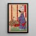 Taira no Shigemori, der Gold nach China schickt - Tsukioka Yoshitoshi — gerahmtes Bild an der Wand