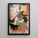 Takagi Umanosuke and the Woman's Ghost - Tsukioka Yoshitoshi — framed artwork on a wall