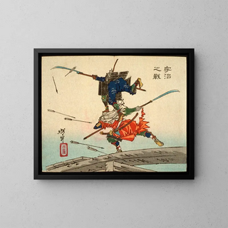 Tsukioka Yoshitoshi - The Battle at Uji Bridge.webp