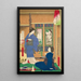 The restaurant Marui at Reiganjima - Tsukioka Yoshitoshi — framed artwork on a wall