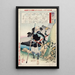 The Old Warrior Tomobayashi Rokur Mitsuhira - Tsukioka Yoshitoshi — framed artwork on a wall