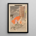 Les pensées malveillantes du prêtre Raig de Miidera le transforment en rat - Tsukioka Yoshitoshi — framed artwork on a wall