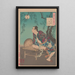 The Village of the Shi Clan on a Full Moon Night Shikason Tsukiyo - Tsukioka Yoshitoshi — framed artwork on a wall
