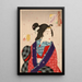 Désir de rencontrer quelqu'un, une courtisane de la période Kaei 1848-1853 - Tsukioka Yoshitoshi — quadro incorniciato alla parete