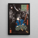 ya Tar Mitsukune observant des squelettes - Tsukioka Yoshitoshi — quadro incorniciato alla parete