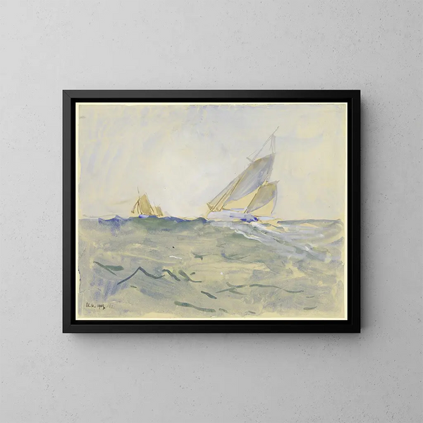 Meeresbrandung - Ulrich Hübner — gerahmtes Bild an der Wand